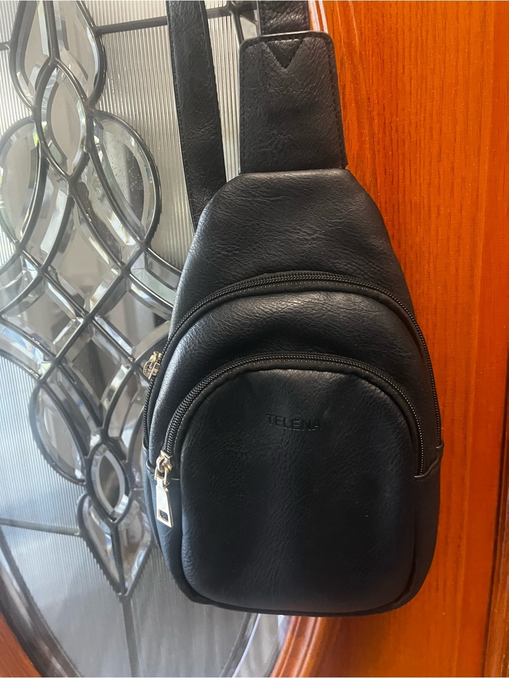 Faux Leather Sling Purse for Women